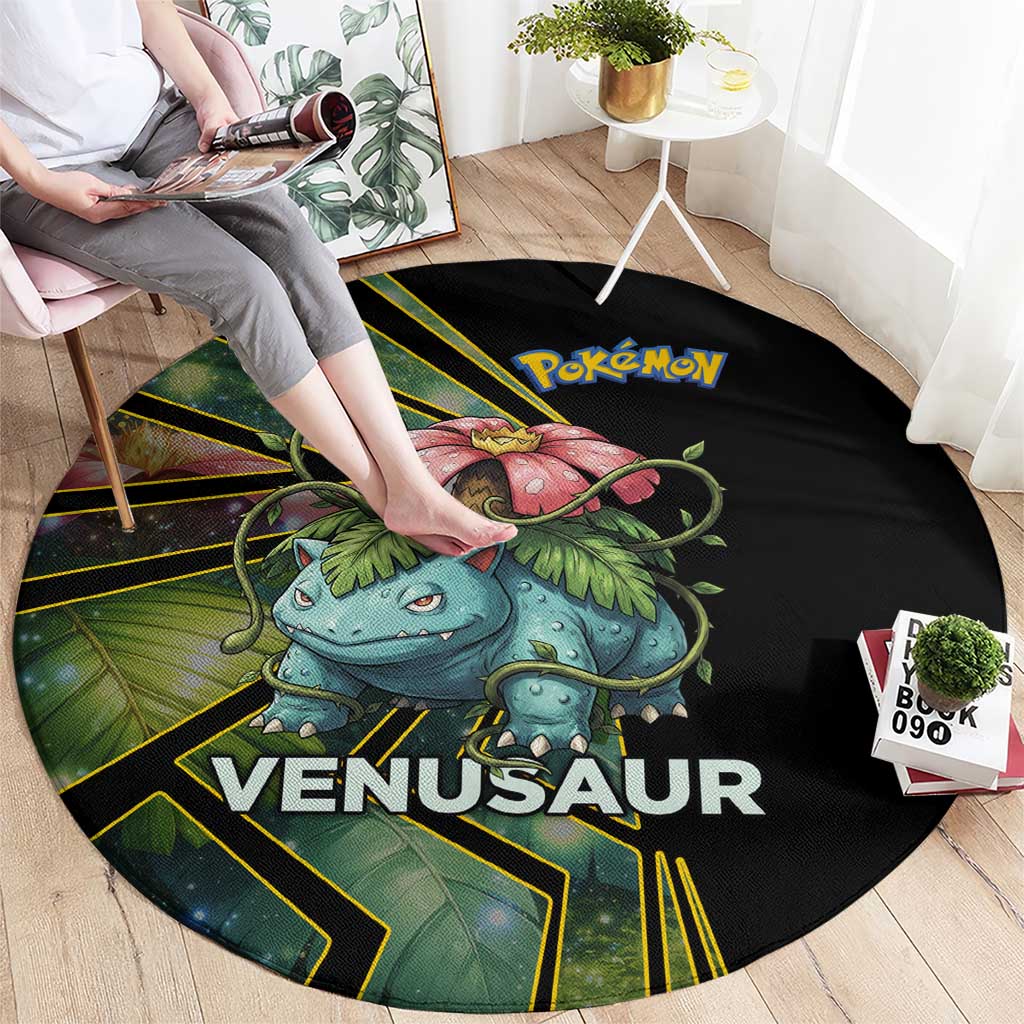 Venusaur Poké Round Carpet Jungle Flora Comic Style