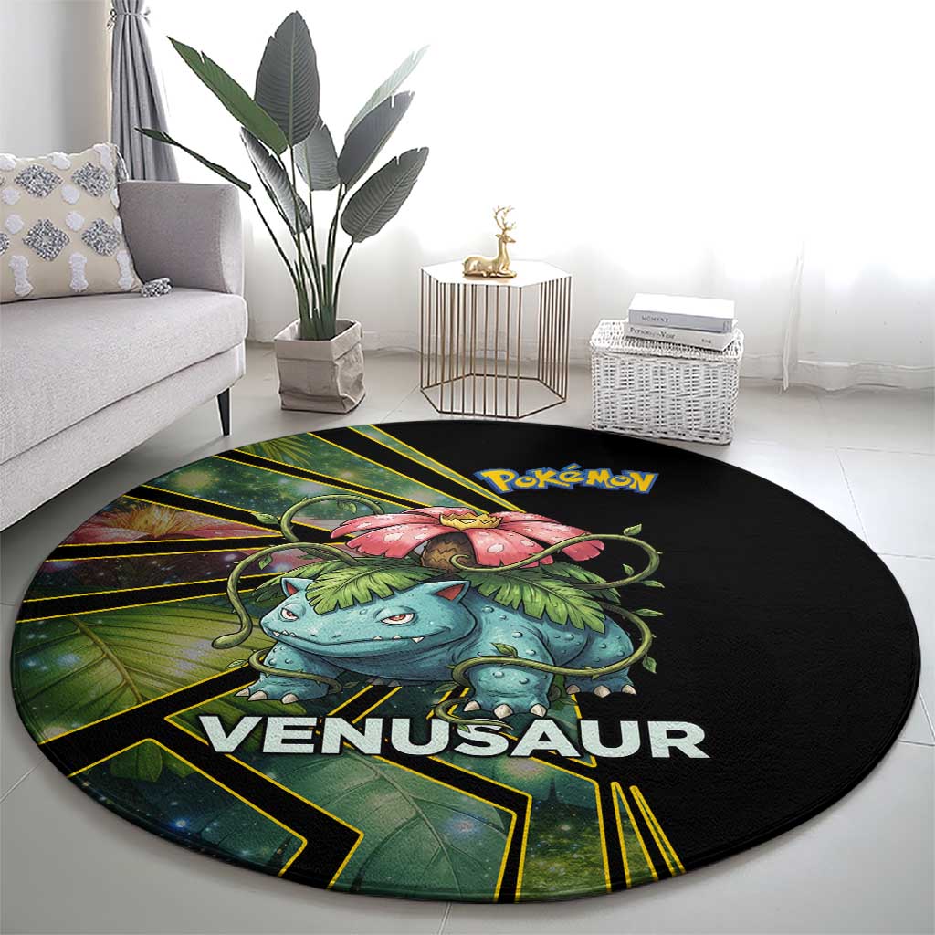 Venusaur Poké Round Carpet Jungle Flora Comic Style