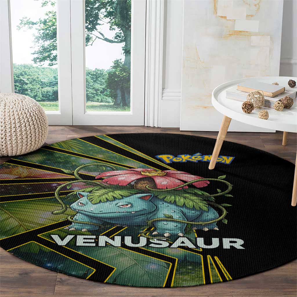 Venusaur Poké Round Carpet Jungle Flora Comic Style