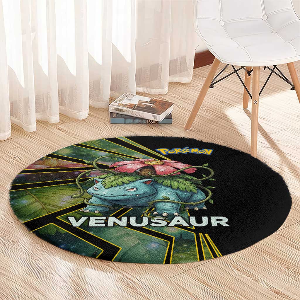 Venusaur Poké Round Carpet Jungle Flora Comic Style