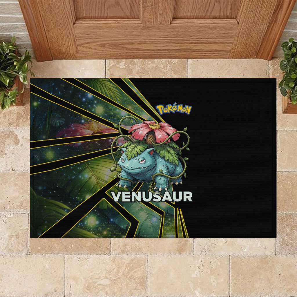 Venusaur Poké Rubber Doormat Jungle Flora Comic Style
