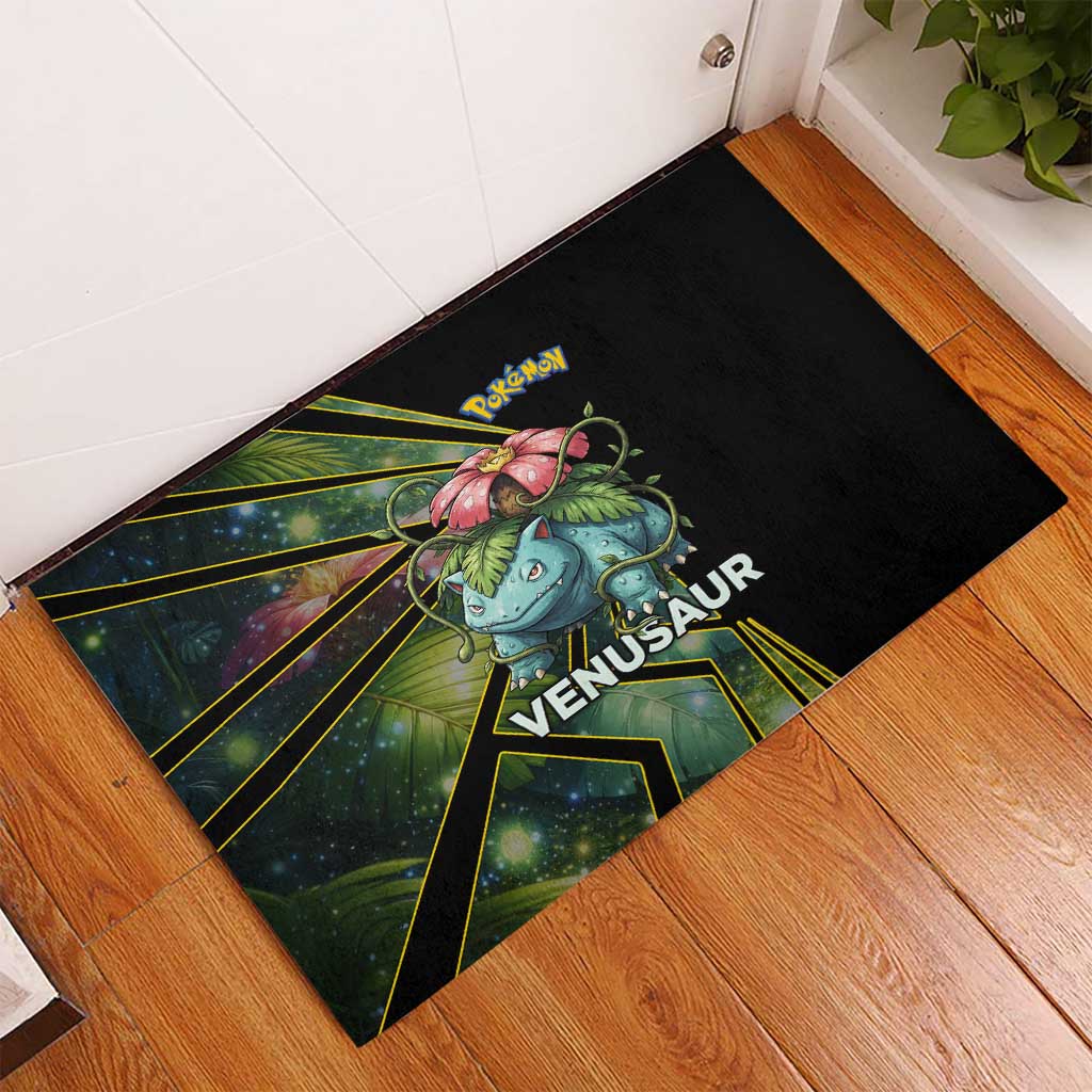 Venusaur Poké Rubber Doormat Jungle Flora Comic Style