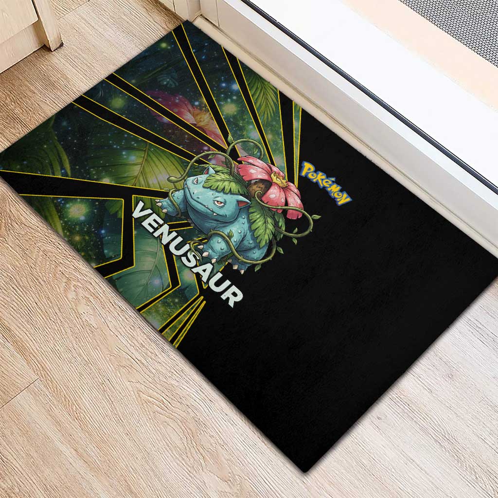 Venusaur Poké Rubber Doormat Jungle Flora Comic Style