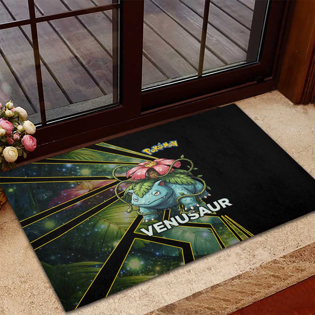 Venusaur Poké Rubber Doormat Jungle Flora Comic Style