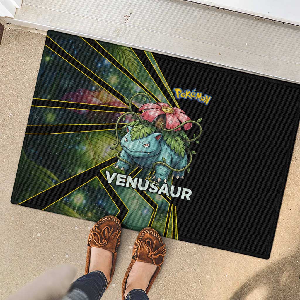 Venusaur Poké Rubber Doormat Jungle Flora Comic Style