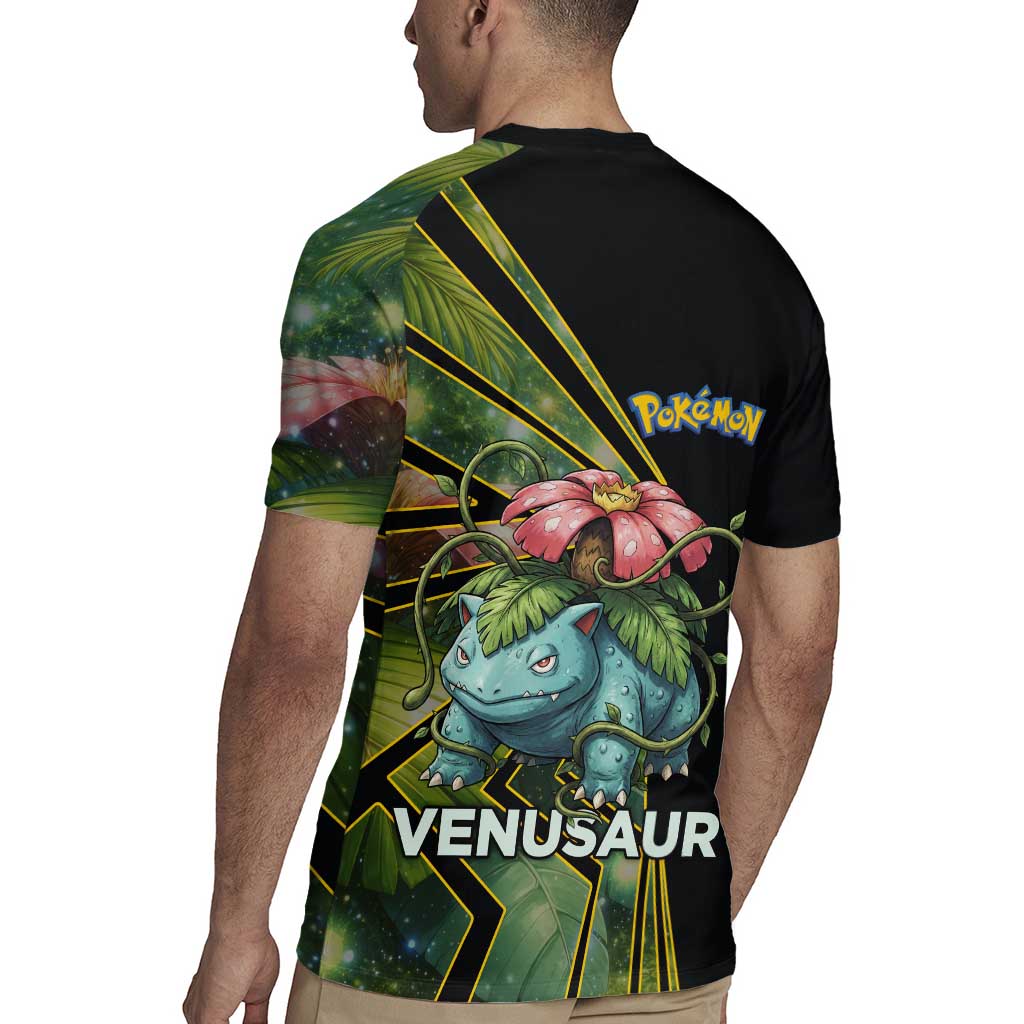 Venusaur Poké Rugby Jersey Jungle Flora Comic Style