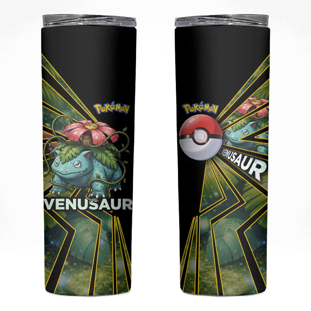 Venusaur Poké Skinny Tumbler Jungle Flora Comic Style