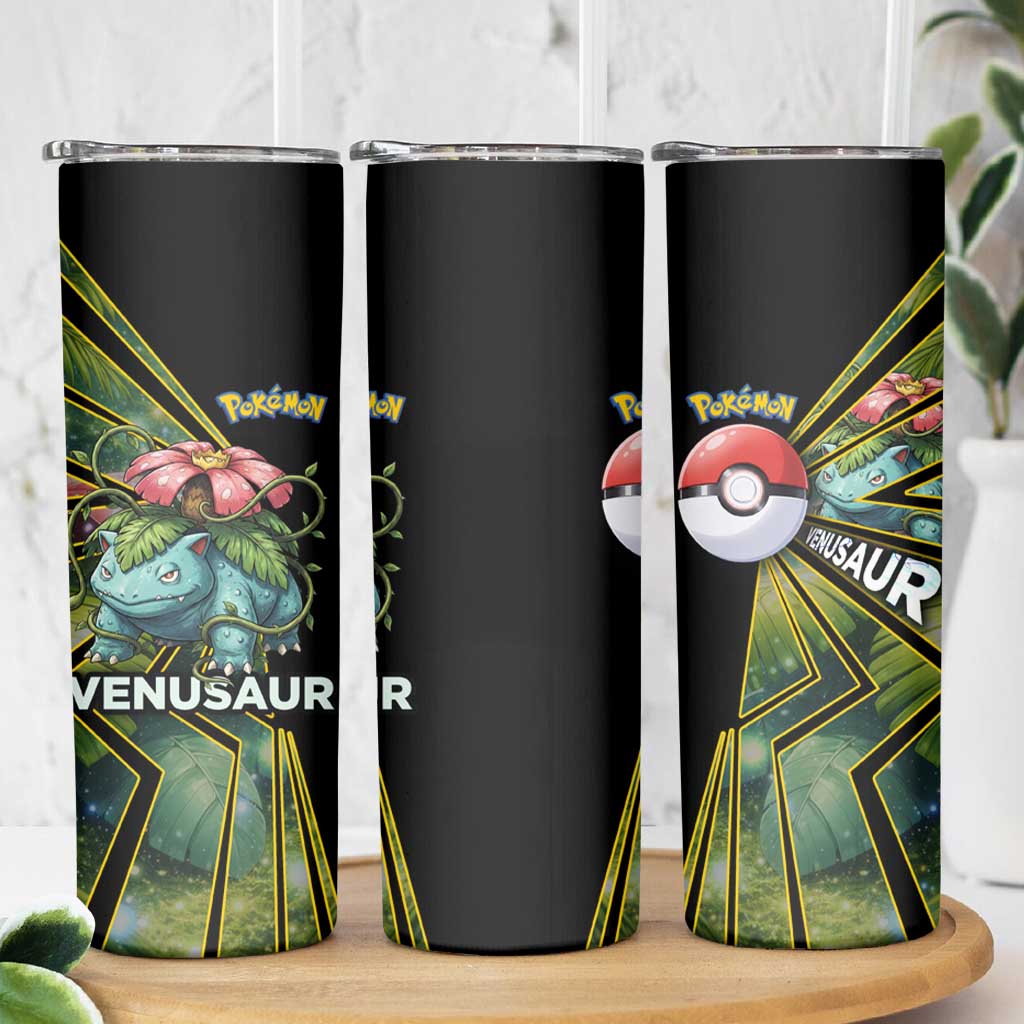 Venusaur Poké Skinny Tumbler Jungle Flora Comic Style