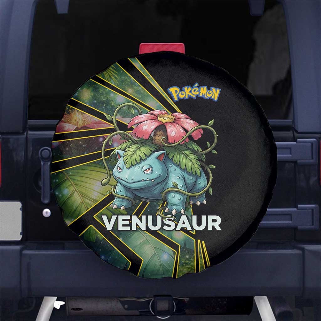 Venusaur Poké Spare Tire Cover Jungle Flora Comic Style