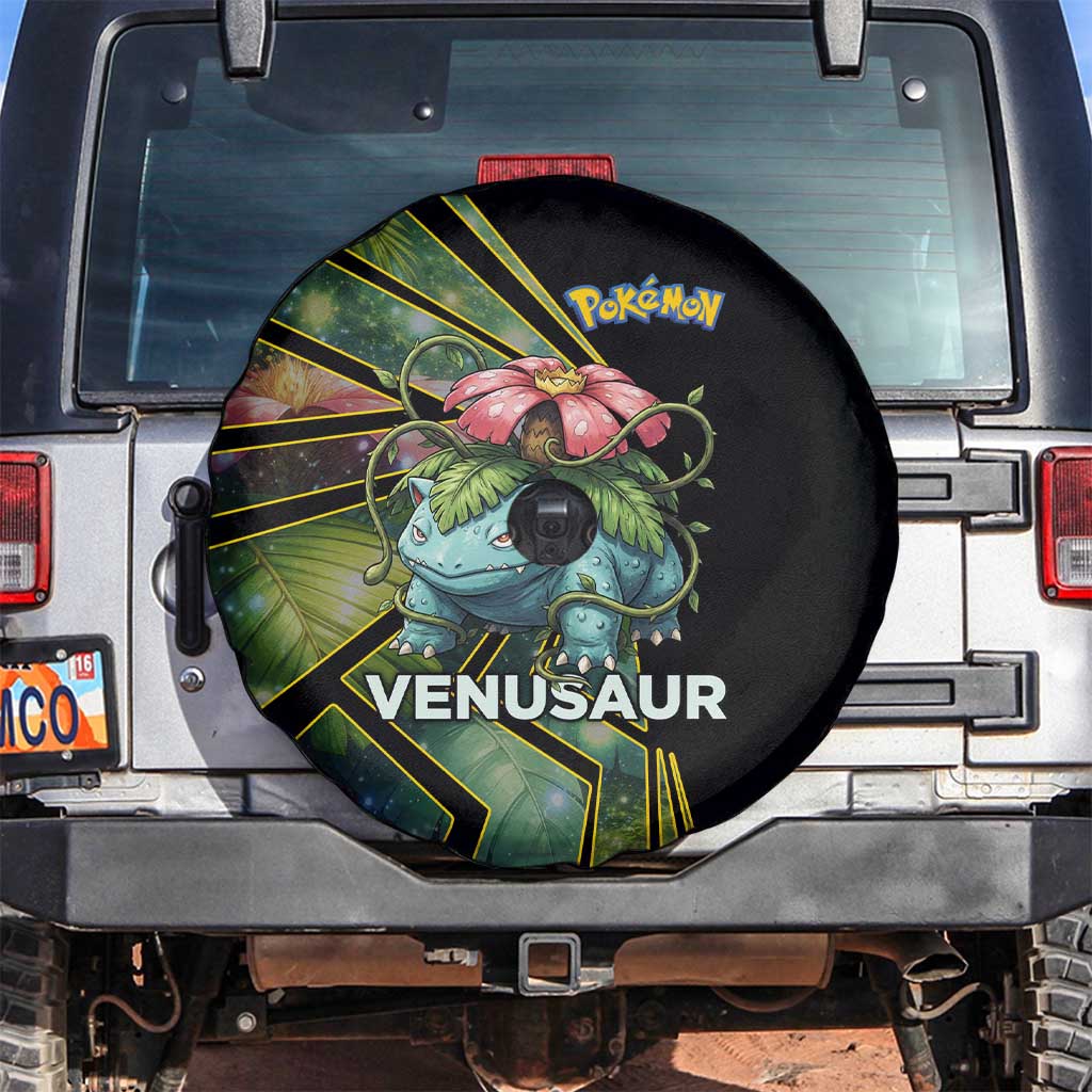 Venusaur Poké Spare Tire Cover Jungle Flora Comic Style
