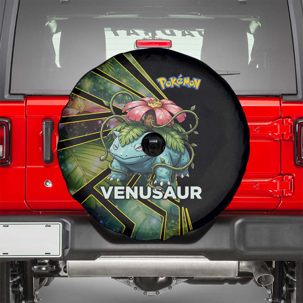Venusaur Poké Spare Tire Cover Jungle Flora Comic Style