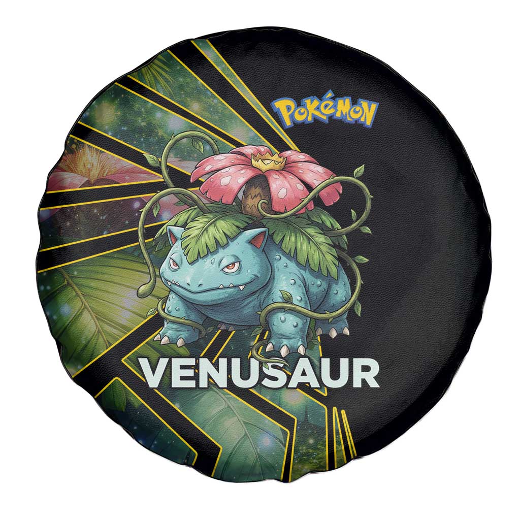 Venusaur Poké Spare Tire Cover Jungle Flora Comic Style