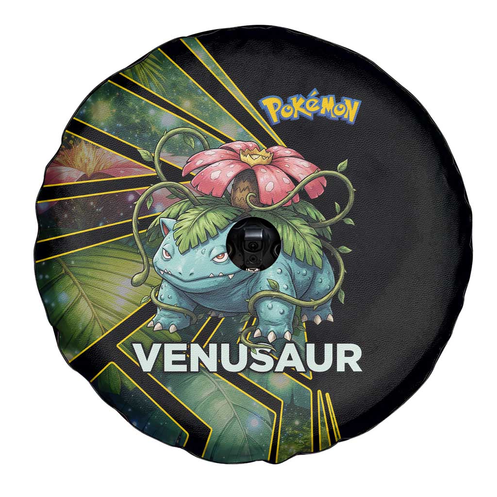 Venusaur Poké Spare Tire Cover Jungle Flora Comic Style
