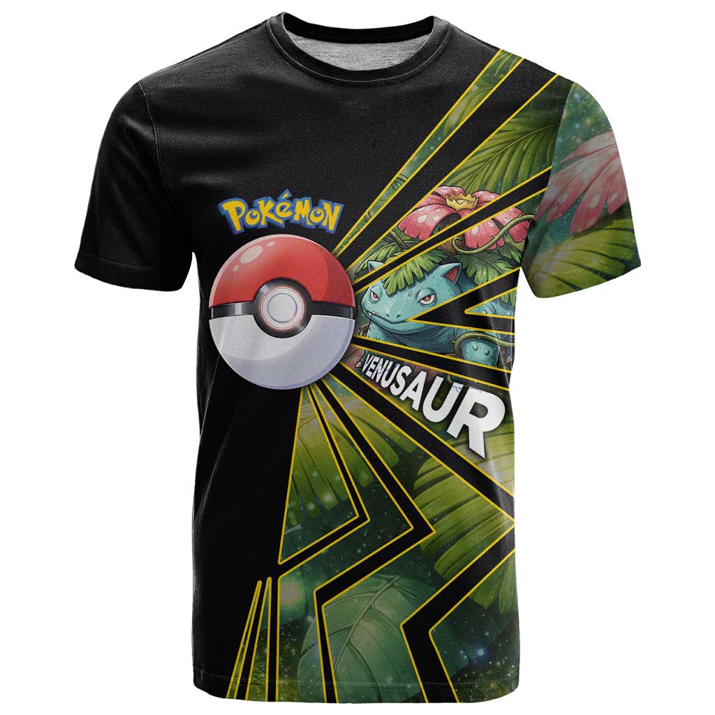 Venusaur Poké T Shirt Jungle Flora Comic Style