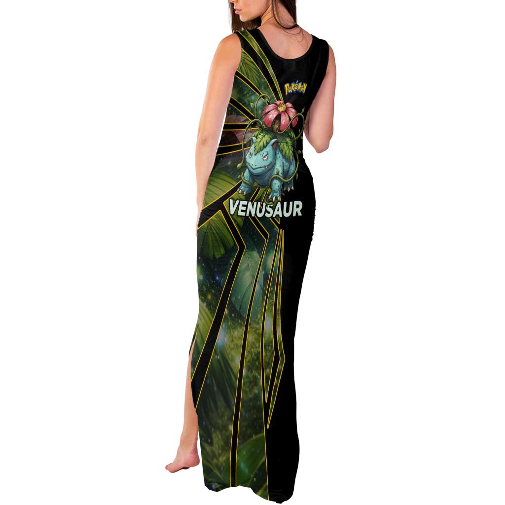 Venusaur Poké Tank Maxi Dress Jungle Flora Comic Style