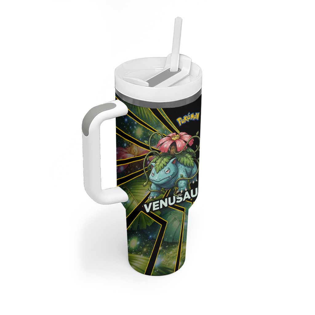 Venusaur Poké Tumbler With Handle Jungle Flora Comic Style