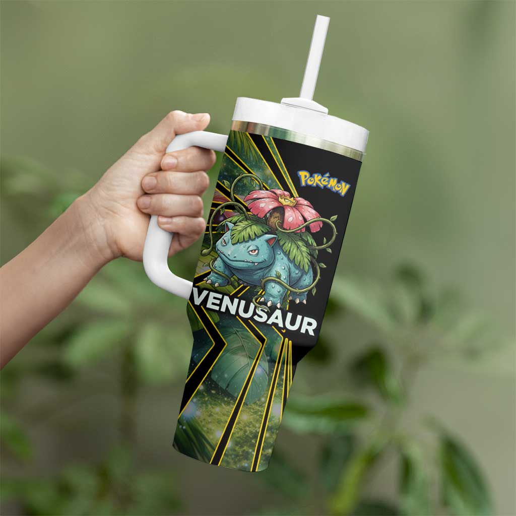 Venusaur Poké Tumbler With Handle Jungle Flora Comic Style