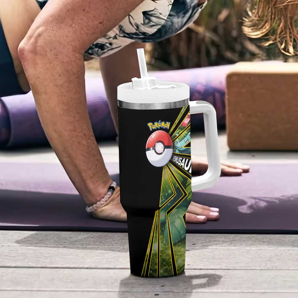 Venusaur Poké Tumbler With Handle Jungle Flora Comic Style