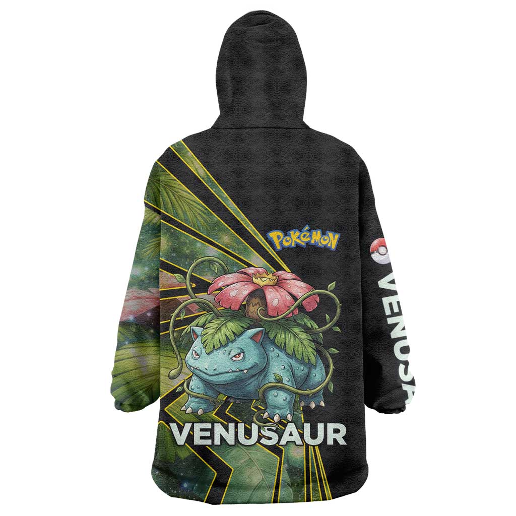 Venusaur Poké Wearable Blanket Hoodie Jungle Flora Comic Style