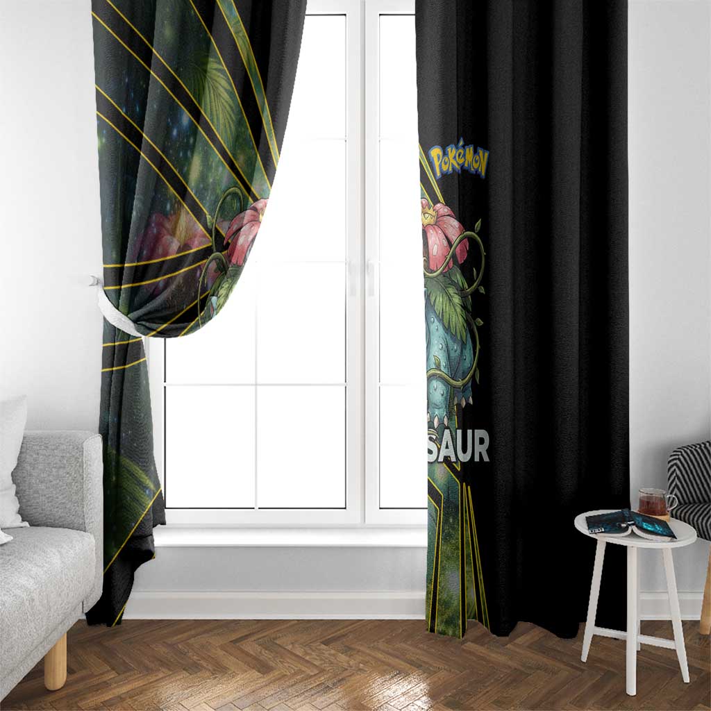 Venusaur Poké Window Curtain Jungle Flora Comic Style