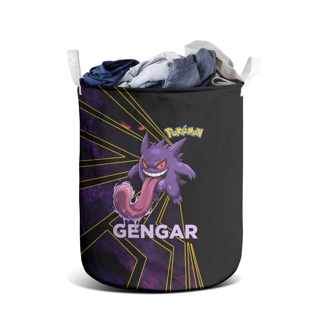 Gengar Poké Laundry Basket Neon Shadow Comic Style