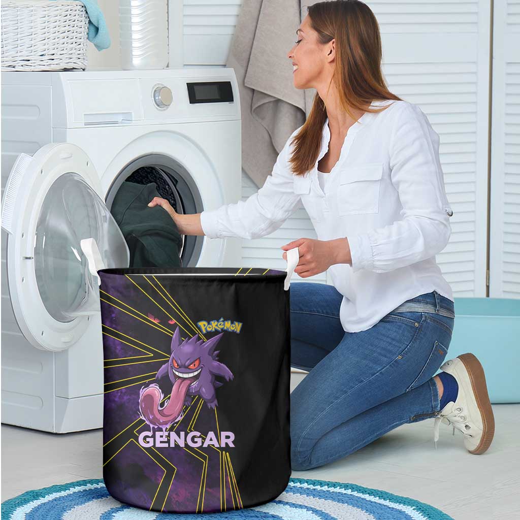Gengar Poké Laundry Basket Neon Shadow Comic Style
