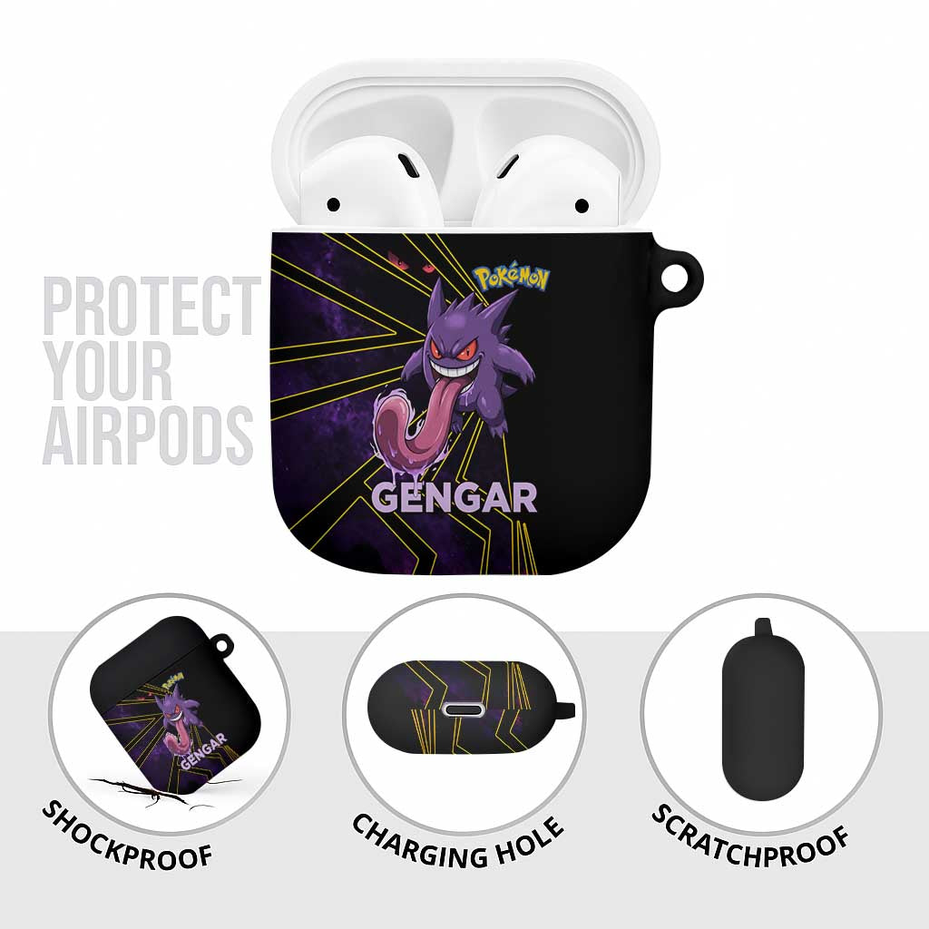 Gengar Poké AirPods Case Neon Shadow Comic Style