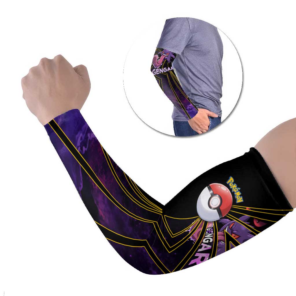 Gengar Poké Arm Sleeves Neon Shadow Comic Style