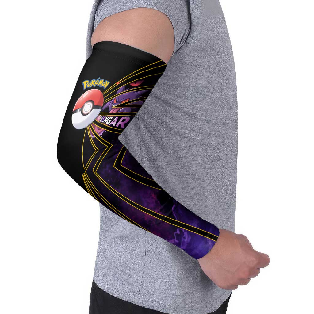 Gengar Poké Arm Sleeves Neon Shadow Comic Style