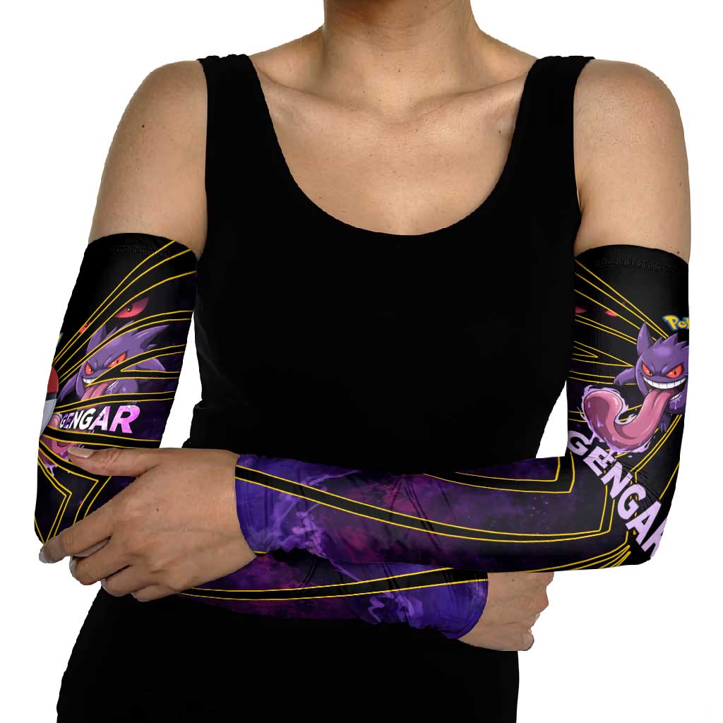 Gengar Poké Arm Sleeves Neon Shadow Comic Style