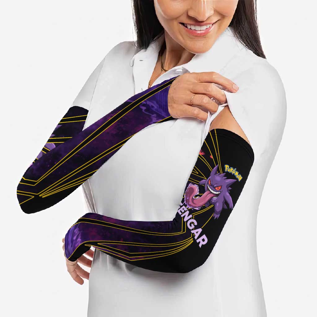 Gengar Poké Arm Sleeves Neon Shadow Comic Style