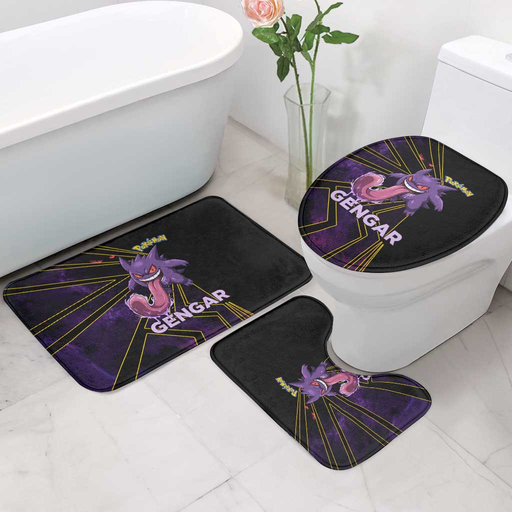 Gengar Poké Bathroom Set Neon Shadow Comic Style