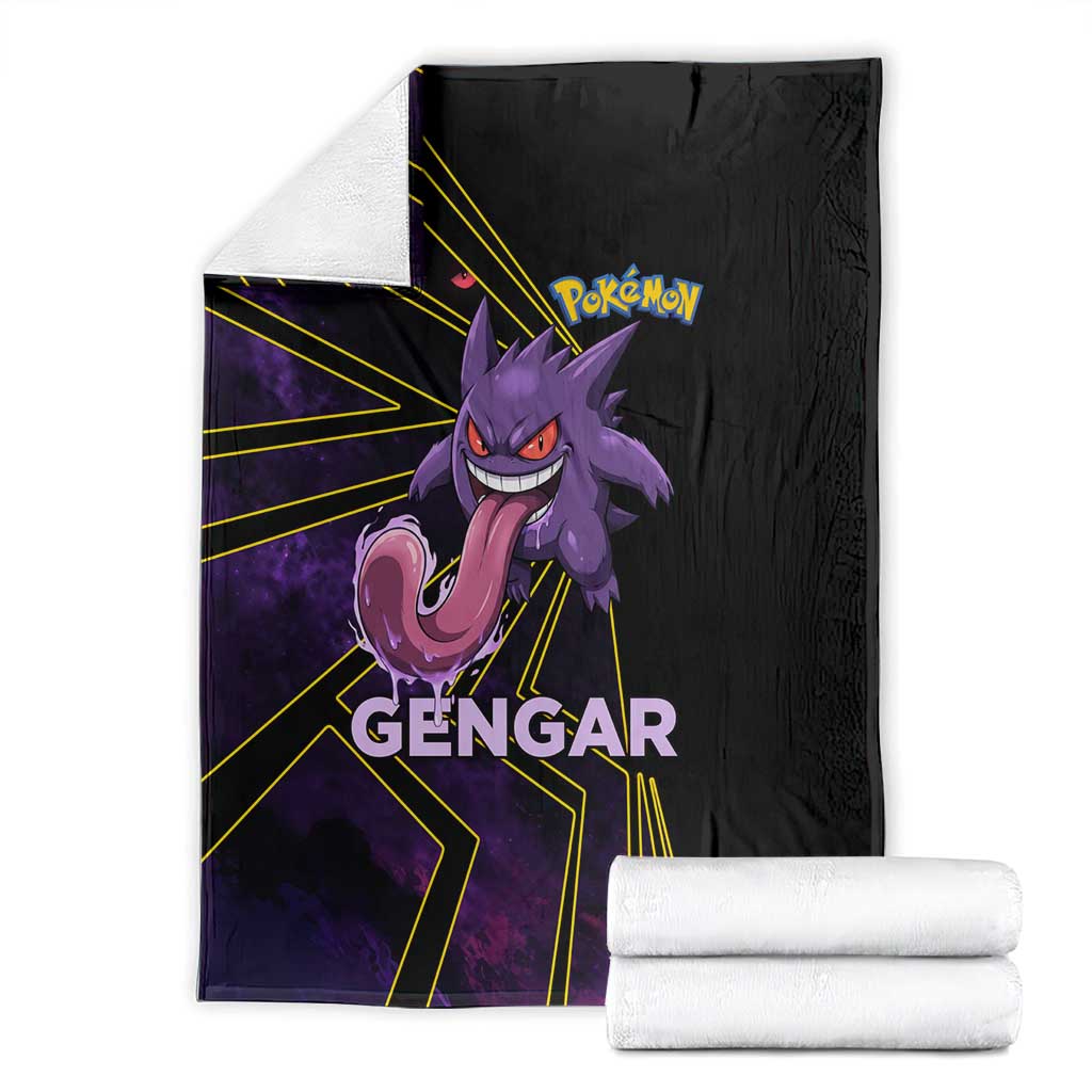 Gengar Poké Blanket Neon Shadow Comic Style