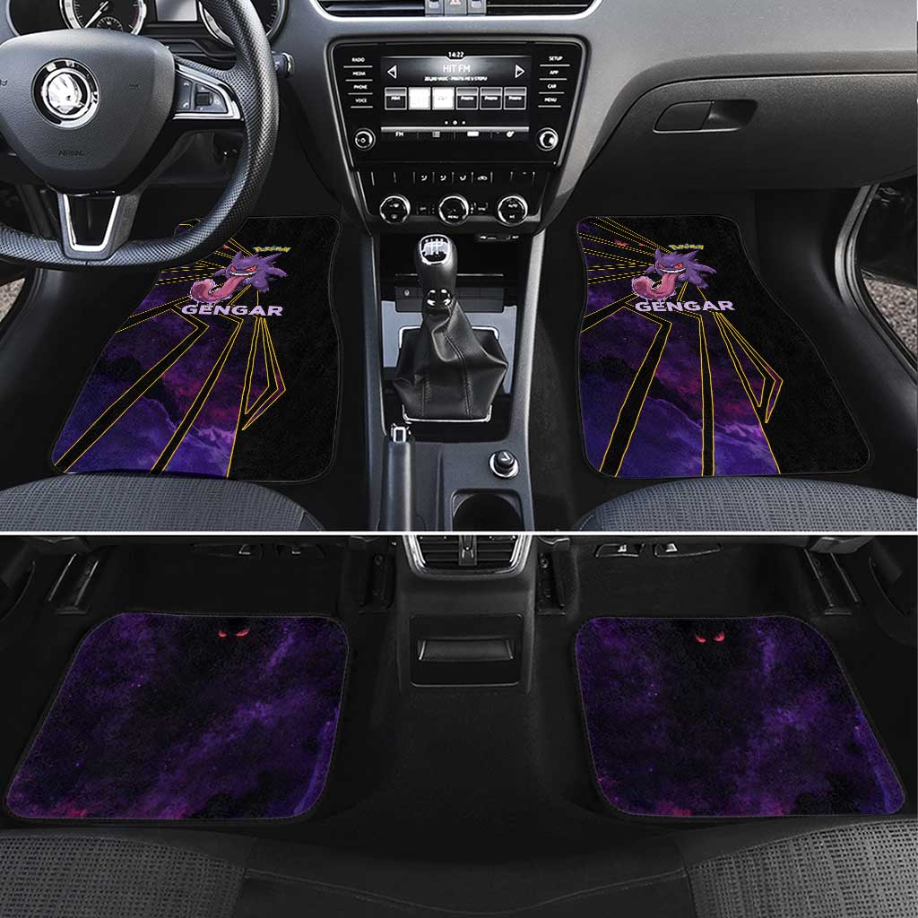 Gengar Poké Car Mats Neon Shadow Comic Style