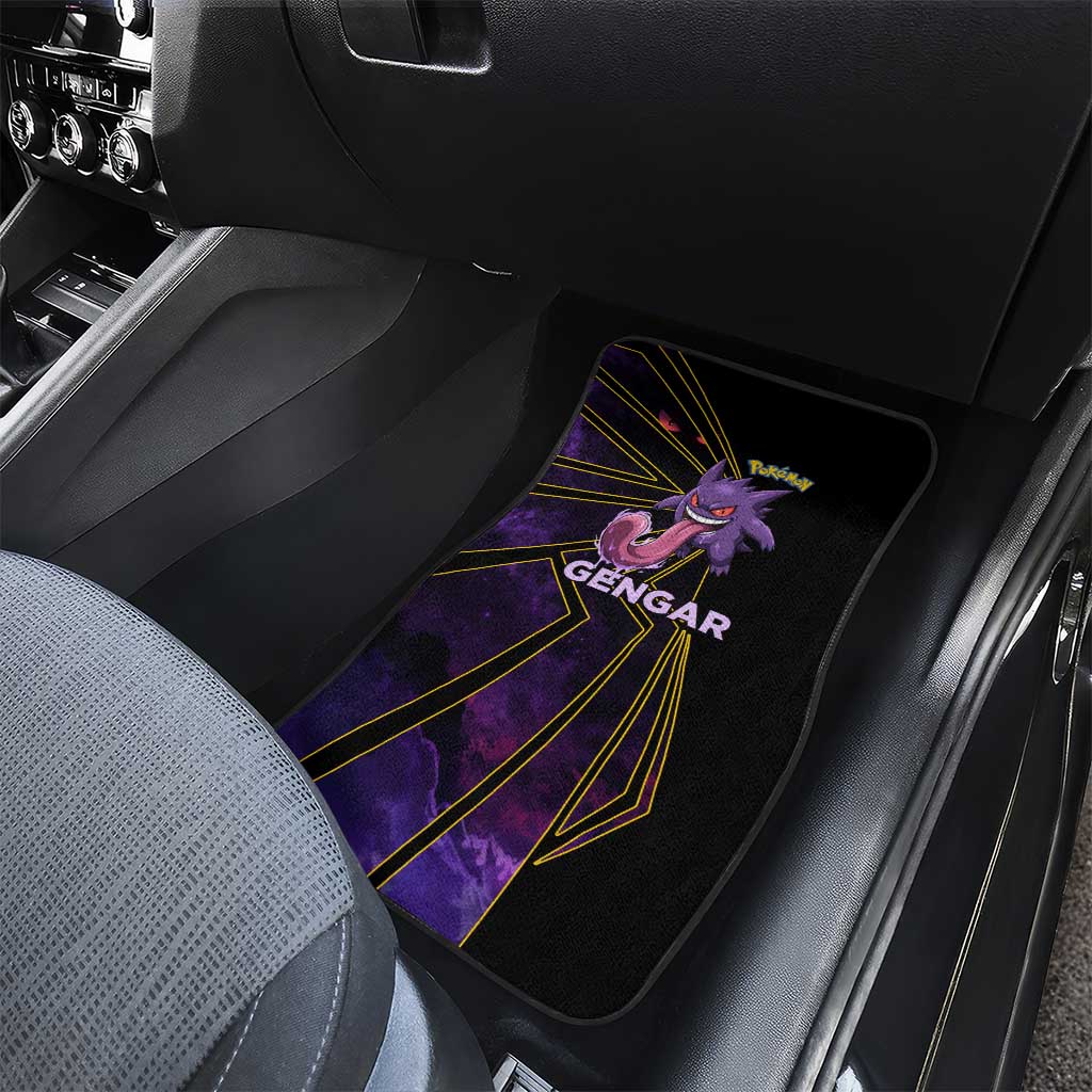 Gengar Poké Car Mats Neon Shadow Comic Style