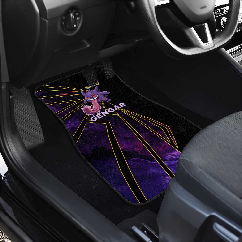Gengar Poké Car Mats Neon Shadow Comic Style