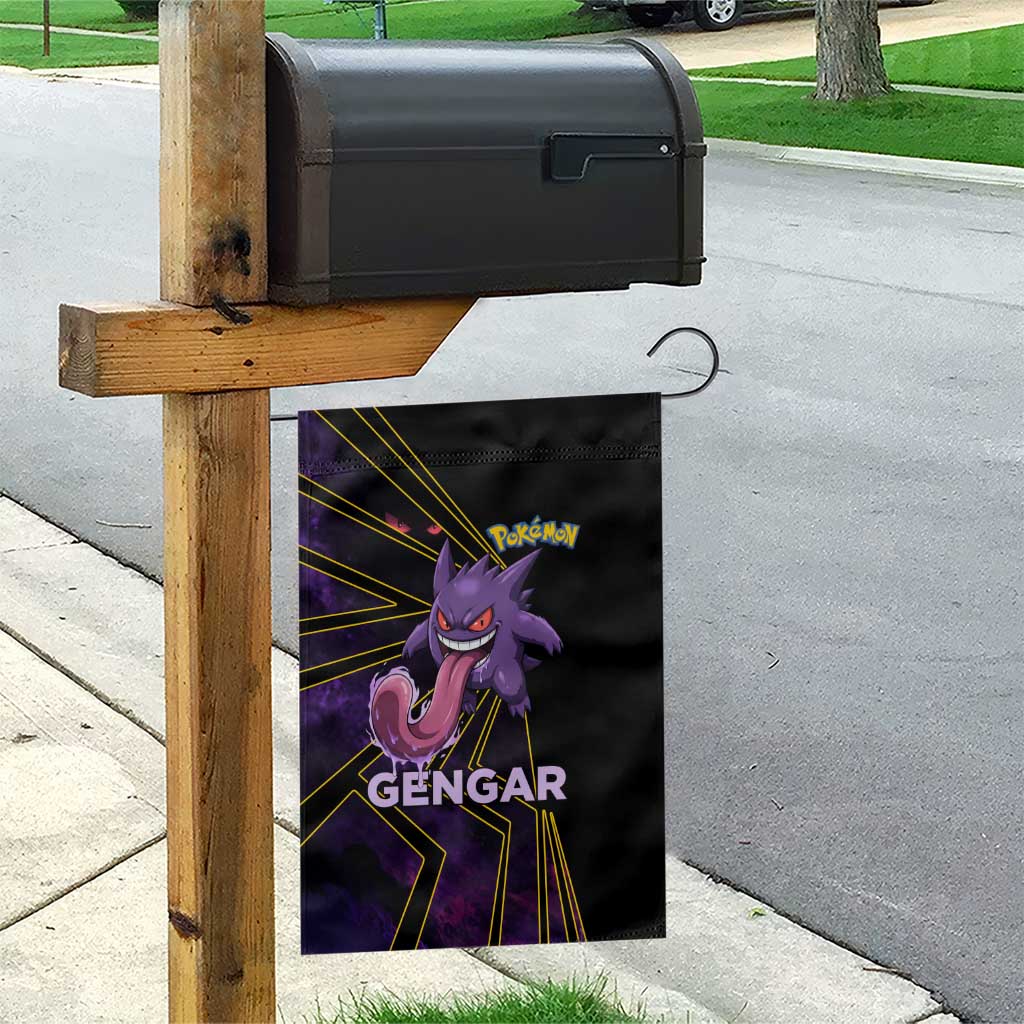 Gengar Poké Garden Flag Neon Shadow Comic Style