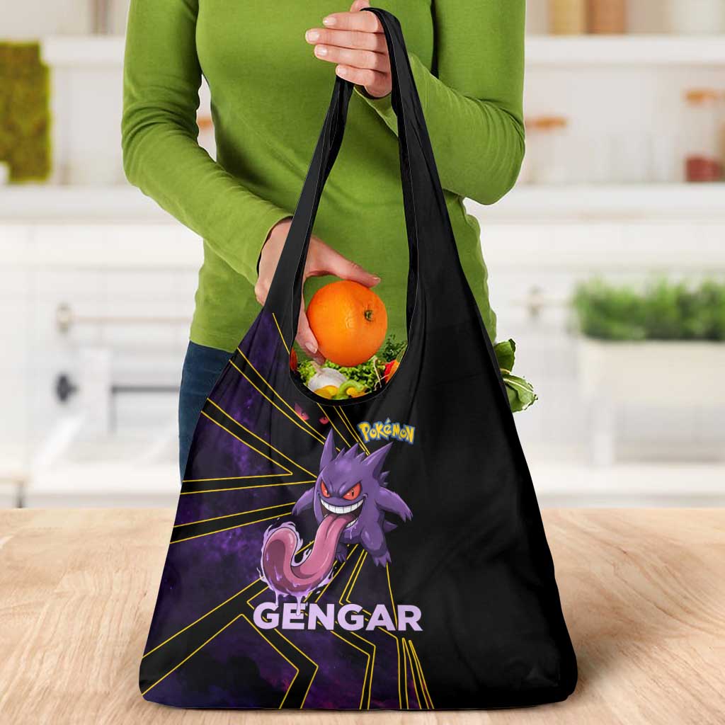 Gengar Poké Grocery Bag Neon Shadow Comic Style