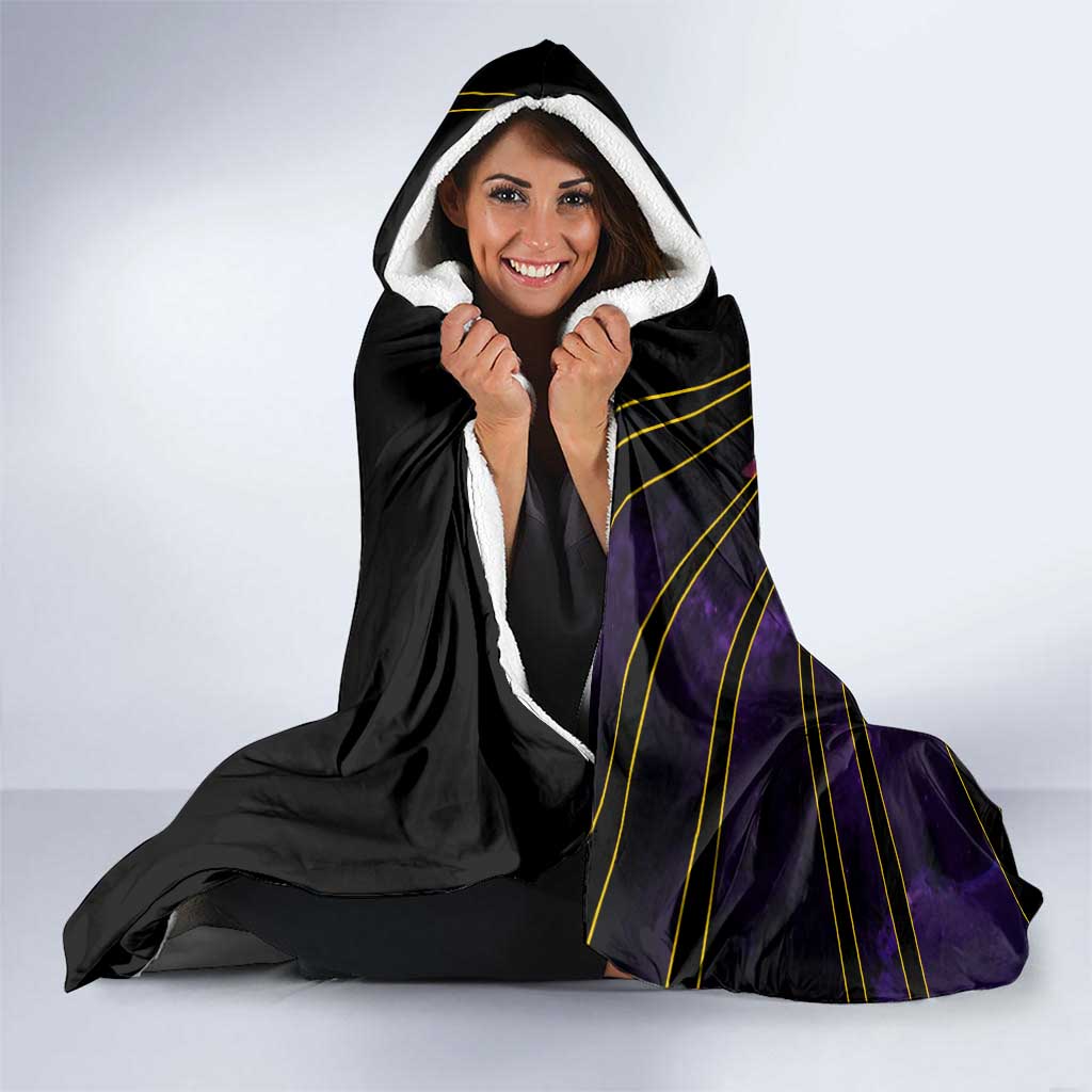 Gengar Poké Hooded Blanket Neon Shadow Comic Style
