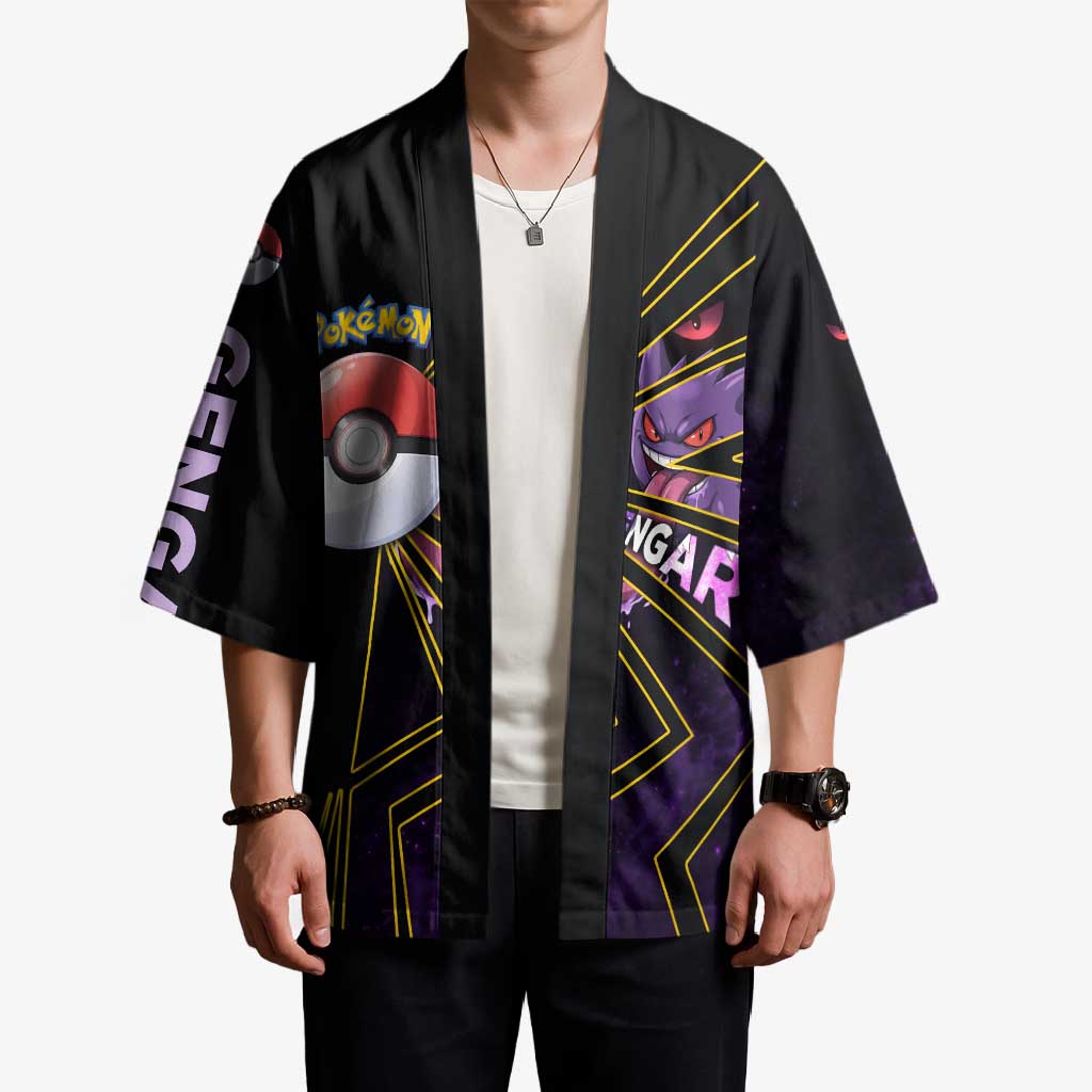 Gengar Poké Kimono Neon Shadow Comic Style