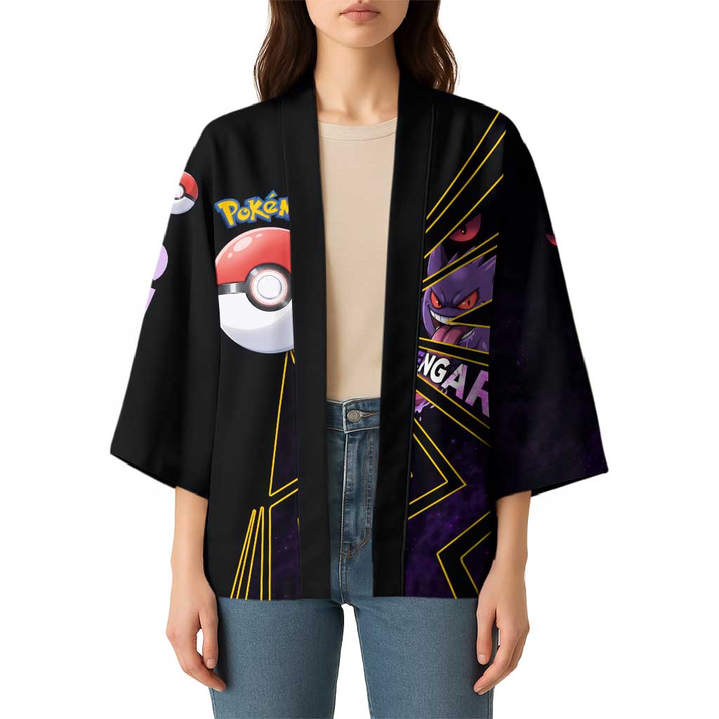 Gengar Poké Kimono Neon Shadow Comic Style