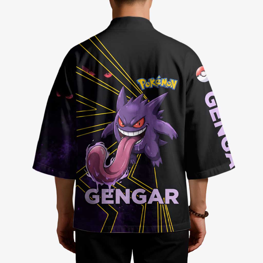 Gengar Poké Kimono Neon Shadow Comic Style