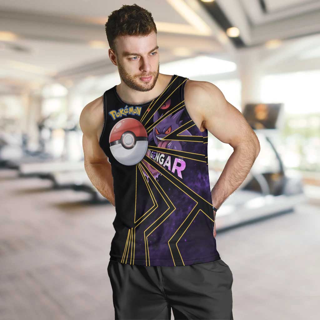Gengar Poké Men Tank Top Neon Shadow Comic Style