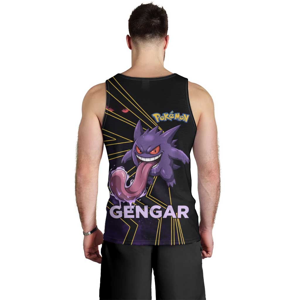 Gengar Poké Men Tank Top Neon Shadow Comic Style