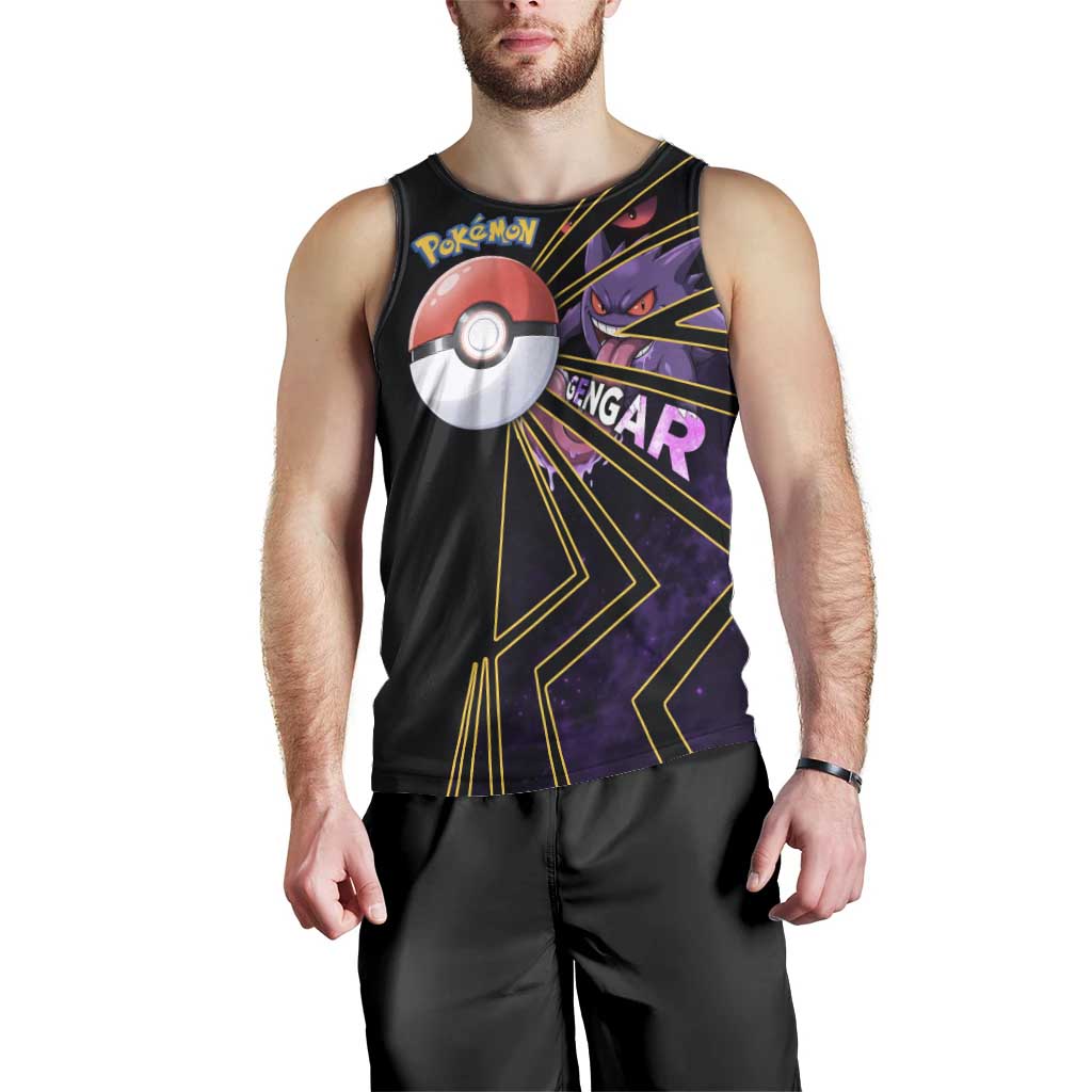 Gengar Poké Men Tank Top Neon Shadow Comic Style