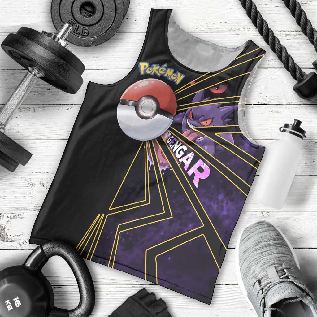 Gengar Poké Men Tank Top Neon Shadow Comic Style