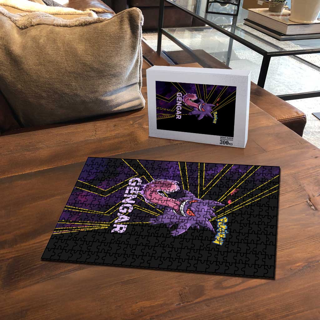 Gengar Poké Puzzle Neon Shadow Comic Style