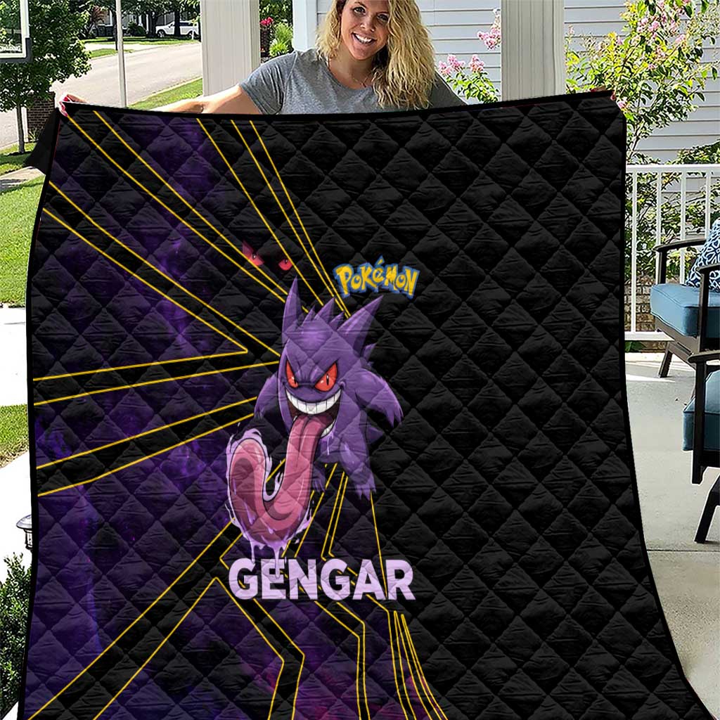 Gengar Poké Quilt Neon Shadow Comic Style