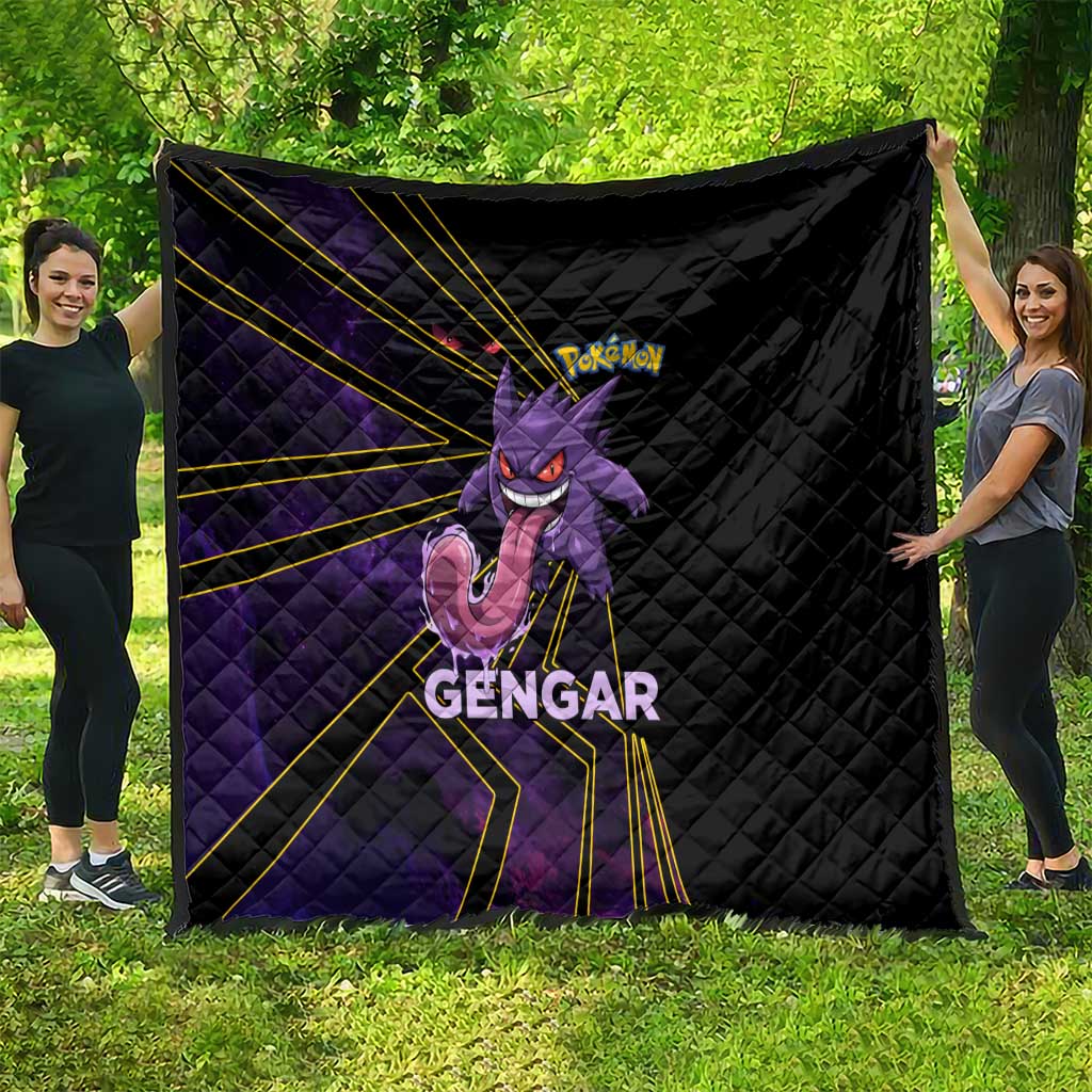 Gengar Poké Quilt Neon Shadow Comic Style