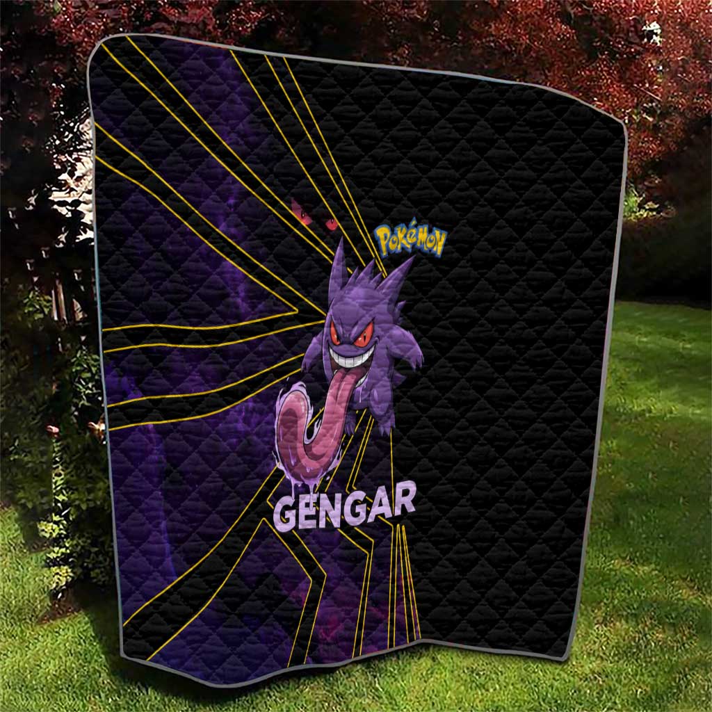 Gengar Poké Quilt Neon Shadow Comic Style
